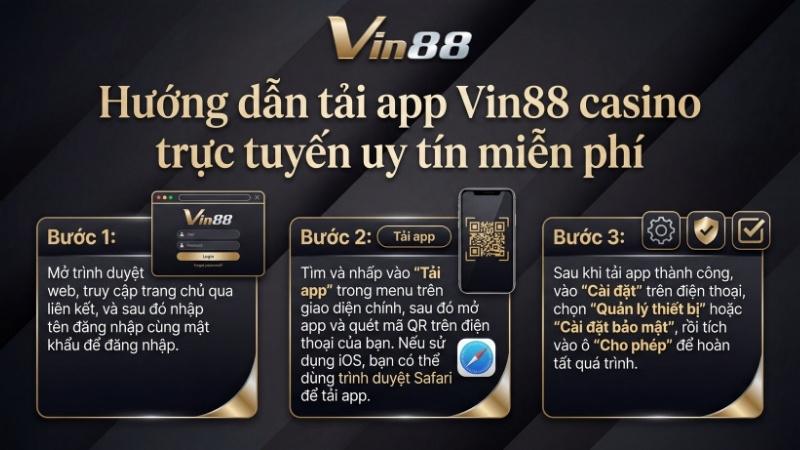 Hướng dẫn tải nhà cái uy tín Vin88 miễn phí